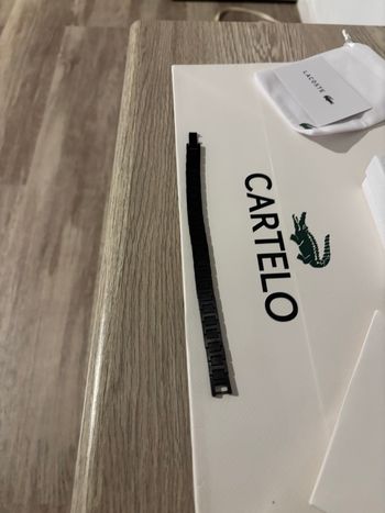 Bracelet Lacoste noir neuf 