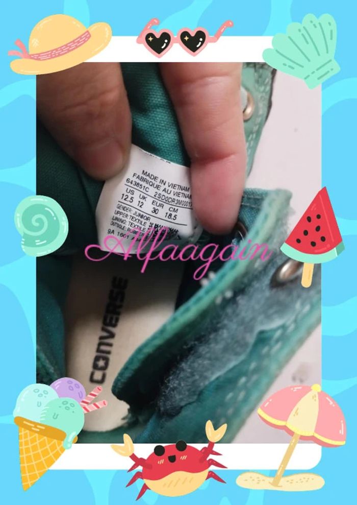 Baskets converse all star mint 30 - photo numéro 2