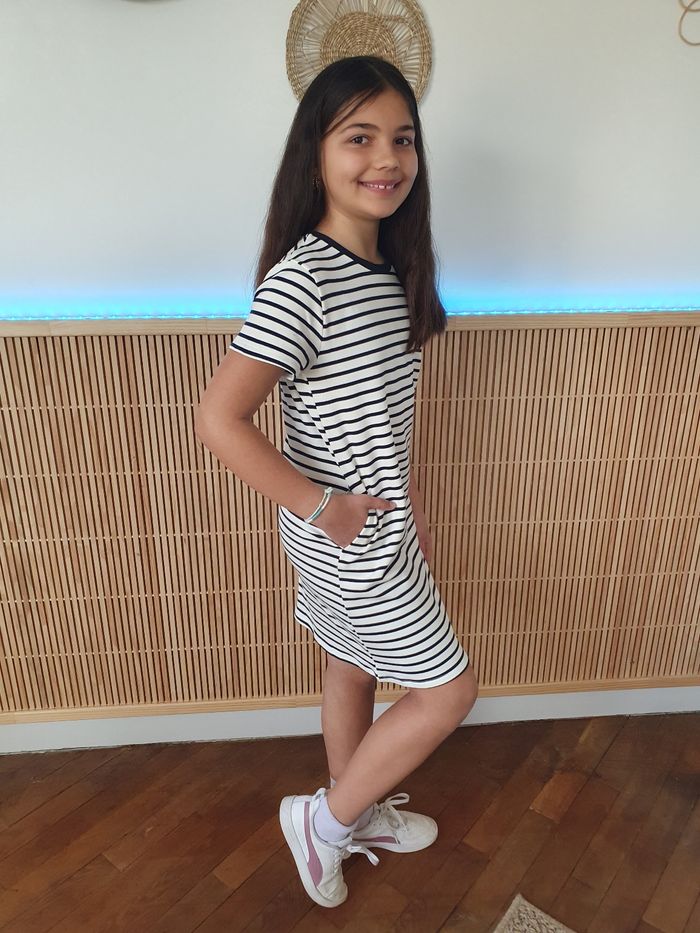 Robe marinière Dinan col rond Taille 12 ans - photo numéro 2