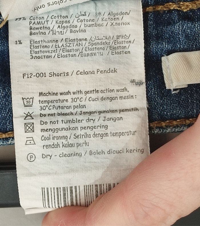 Short en jean Bleu Camaïeu - Taille 40 - photo numéro 8