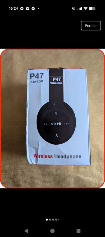 Casque Sans Fil P47 Bluetooth 5.0+EDR - Neuf (Boîte abîmée
