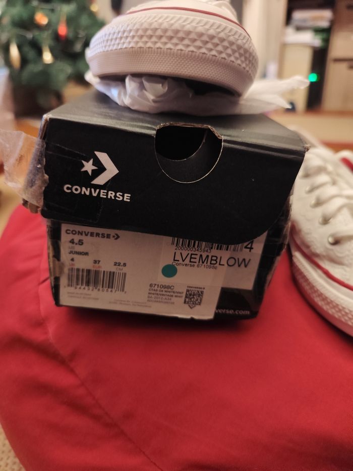 Converse dentelle blanche 37
