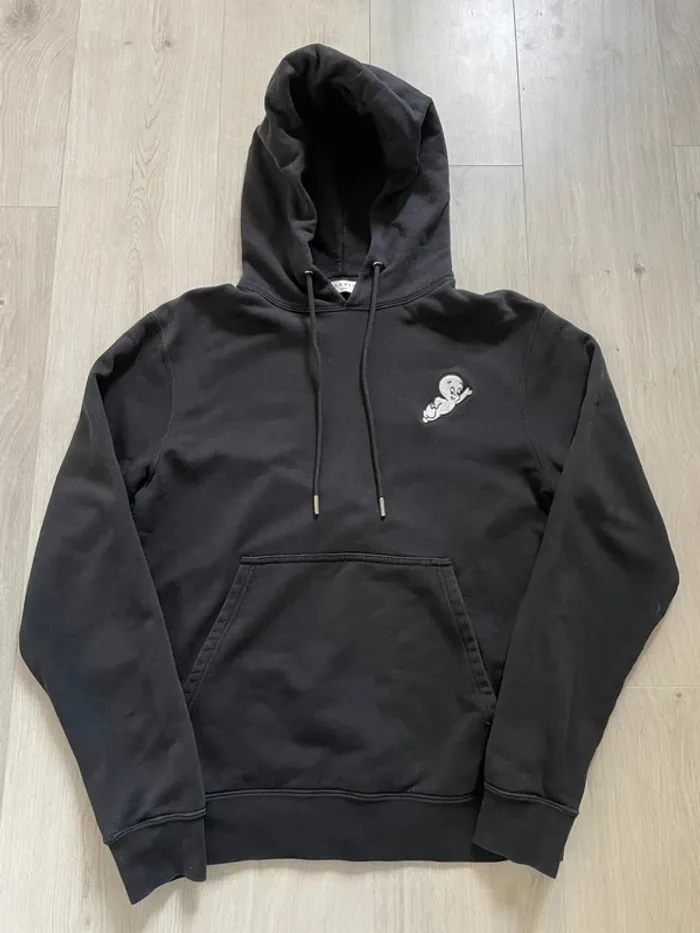 Sandro Hoodie Sweater Casper the Friendly Ghost Black Mens Small Made in Portugal 🇵🇹 - photo numéro 7