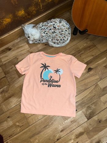 T-shirt orange clair très bon état okaidi 4 ans/104cm