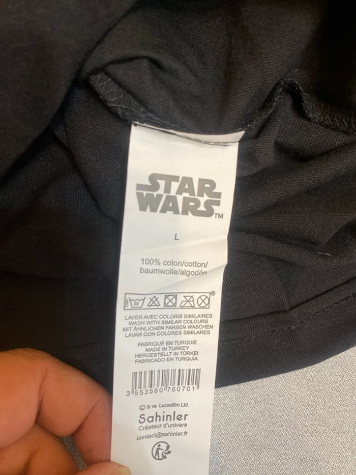 Tee shirt noir coton imprimé Star Wars taille L neuf - n98i - photo numéro 6