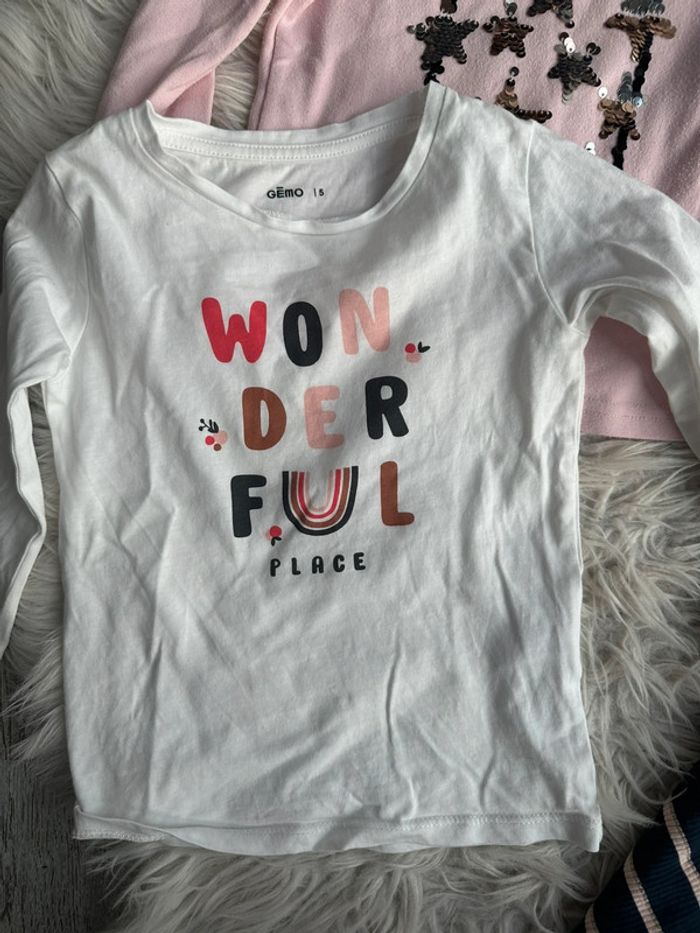 Lot de tee shirt fille 5 ans - photo numéro 3
