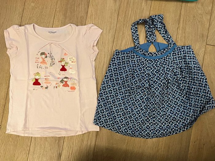 Vends lot de 10 vêtements printemps été vertbaudet 6/7 ans très bon état - photo numéro 2