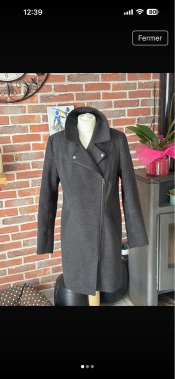 Manteau Kiabi gris taille 38