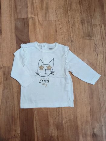 T-shirt chat manches longues Orchestra 3mois