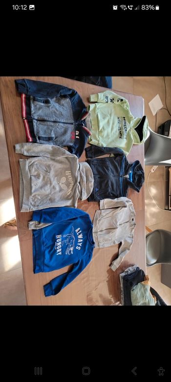 Lot de 6 sweats garçon 8 ans