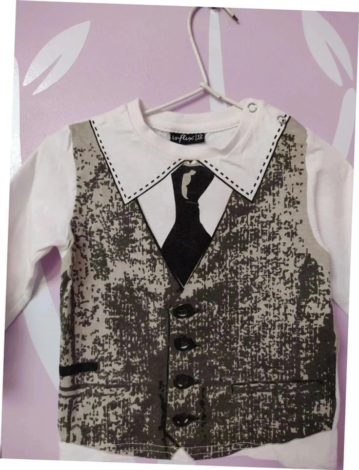 T-shirt manches longues 12 mois, influx - photo numéro 2