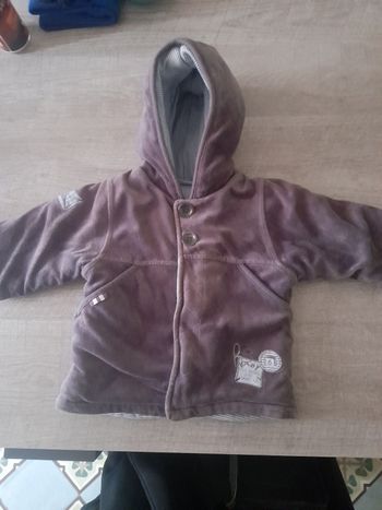 Gilet à capuche très épais Les bébés sont comme ça 6 mois