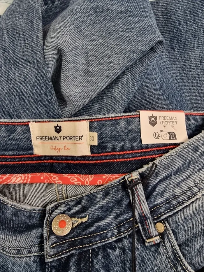 Freeman T. Porter jeans large Agatha * taille 40 * - photo numéro 4