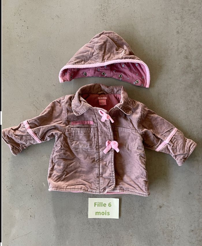 Chaud manteau capuche amovible