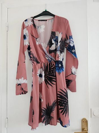 Robe à fleur vieux rose