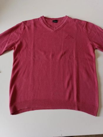 Pull fin Col en V Kappa rétro vintage taille 10 ans