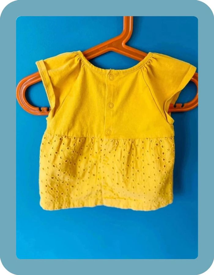 Magnifique t-shirt manches courtes bébé fille 6 mois sergent major - photo numéro 2