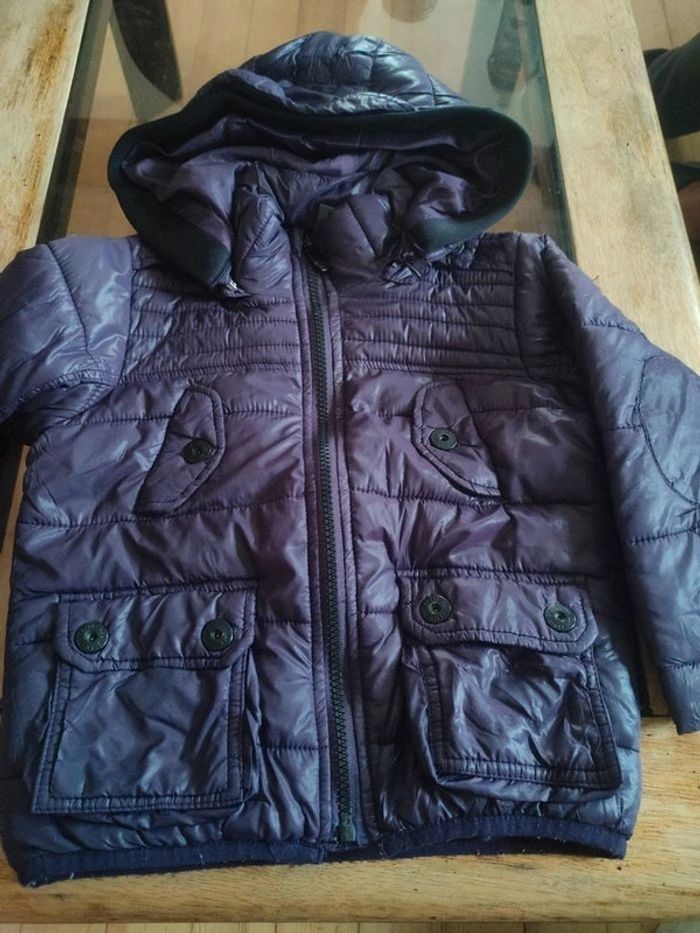 Manteau couleur Aubergine 2/3 ans Zara - photo numéro 3