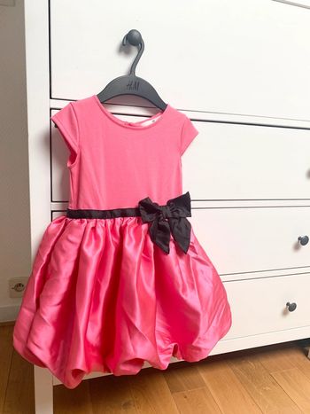 Très jolie robe de cérémonie en satin et coton | Taille 4/6ans