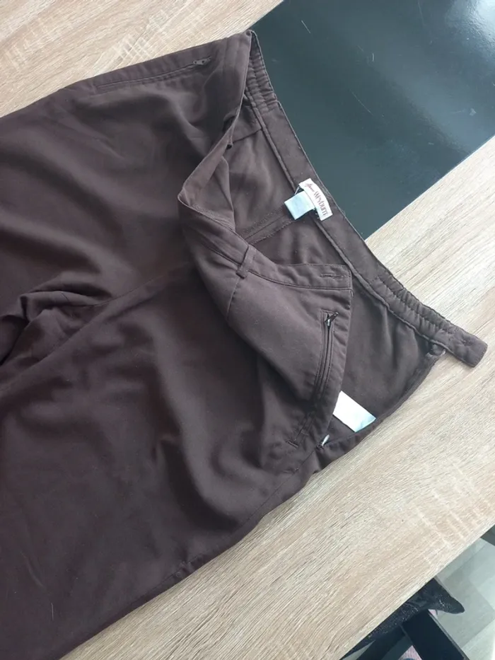 Pantalon marron femme T46 - photo numéro 8