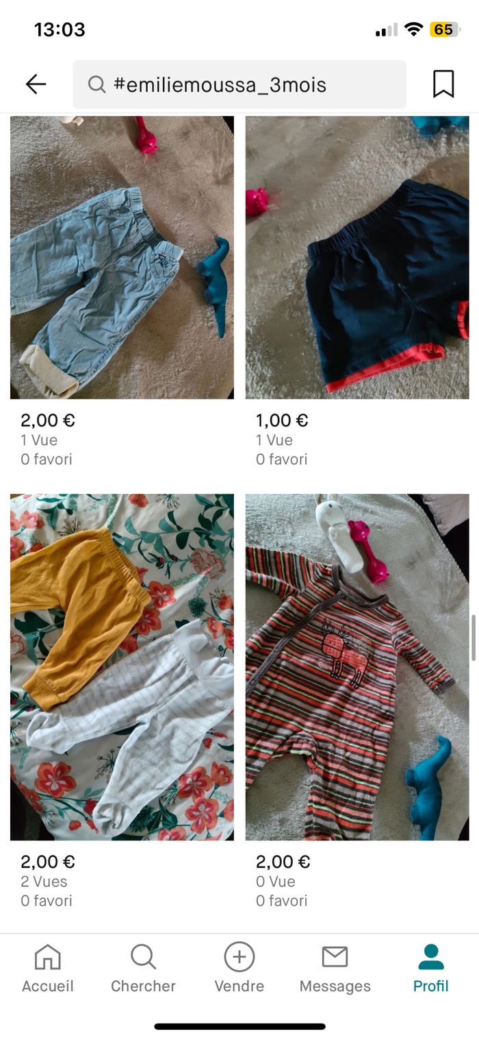 Vend vêtements garçon 3 mois - photo numéro 3