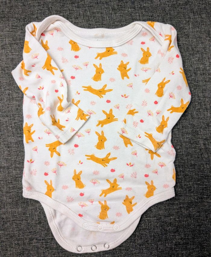 Lot de 5 bodies manches longues - Multi marques - 68 cm - Très bon état - photo numéro 5