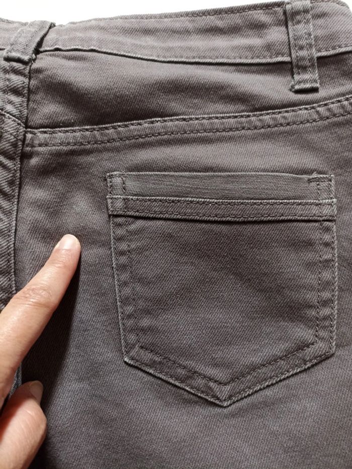 Jean femme marron taille basse Original denim t 36 38 - photo numéro 4