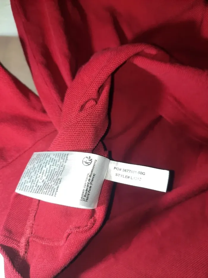 Polo t short à manches longues lacoste - photo numéro 9