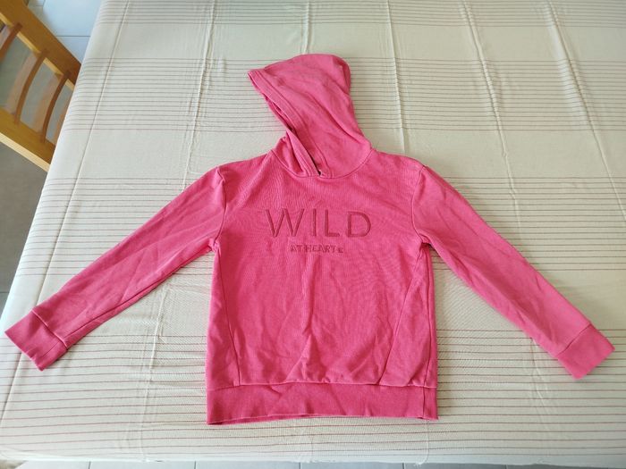 Sweat à capuche rose Okaïdi 8 ans