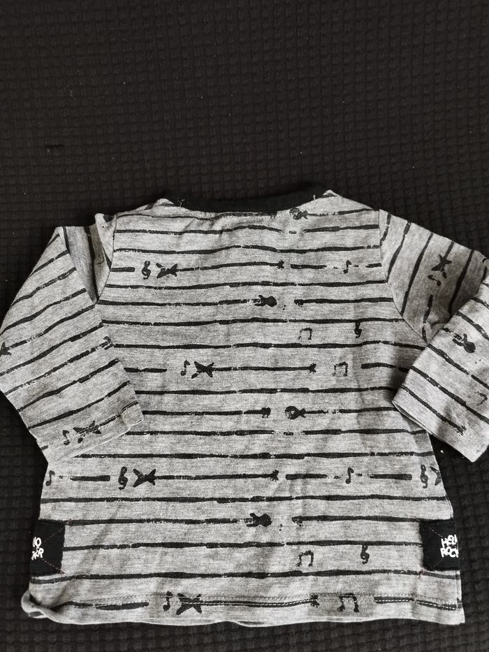T-shirt manches longues garçon  6 Mois Kiabi - photo numéro 2