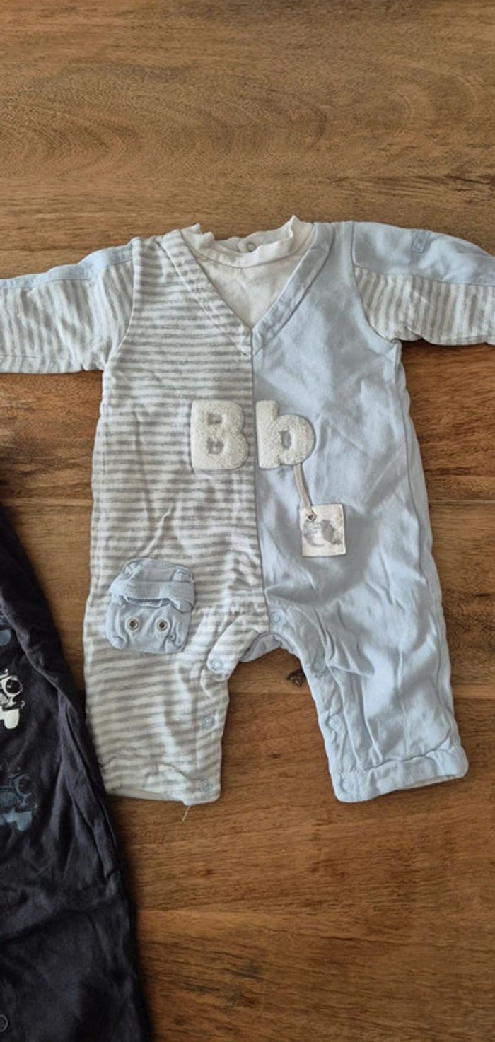 Lot de 2 pyjamas sans pied - Berlingot - Taille 3 mois - photo numéro 4