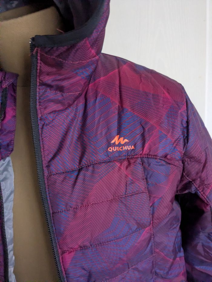 Quechua doudoune enfant violet neuf 10/ 11 ans - photo numéro 2