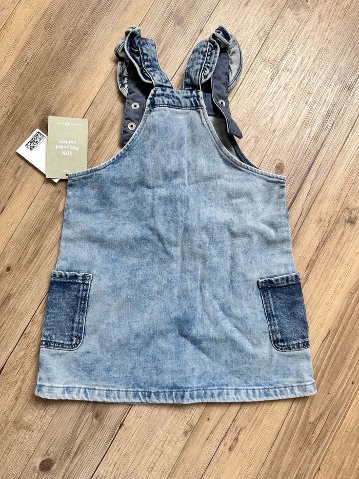 Robe en jean bicolore 2/3 ans h&m - photo numéro 4