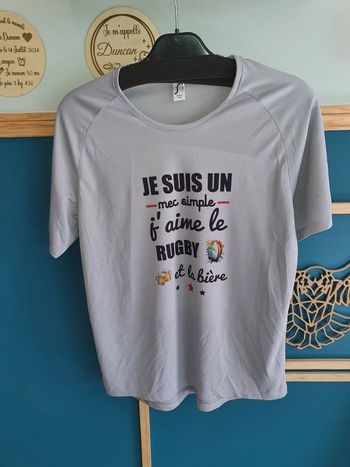 T-shirt humour rugby