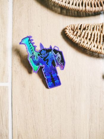 🙅Power rangers dino fury clé/keys violette du méchant vilain Void Knight marque hasbro