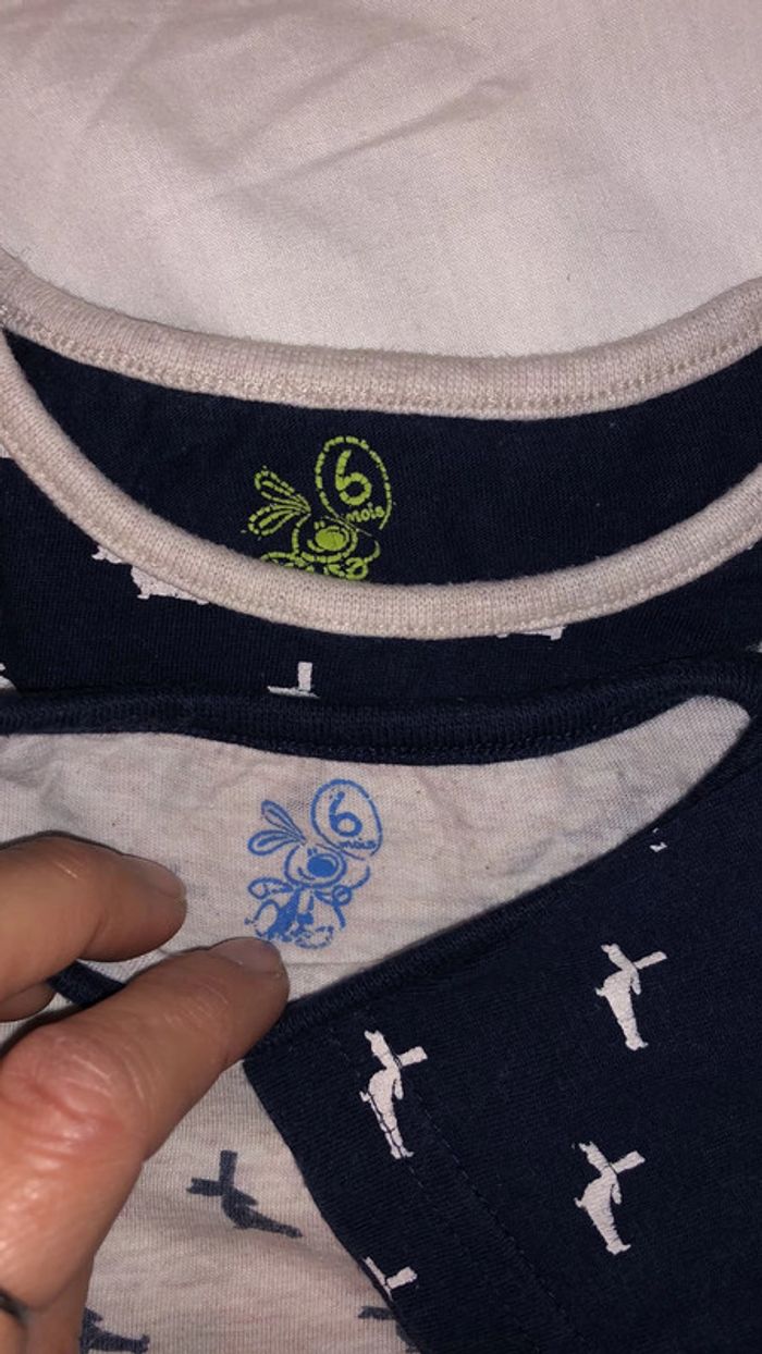 Lot de 2 tee shirts garçon 6 mois - photo numéro 3