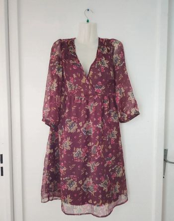 Robe d'été légère manches longues transparente femme