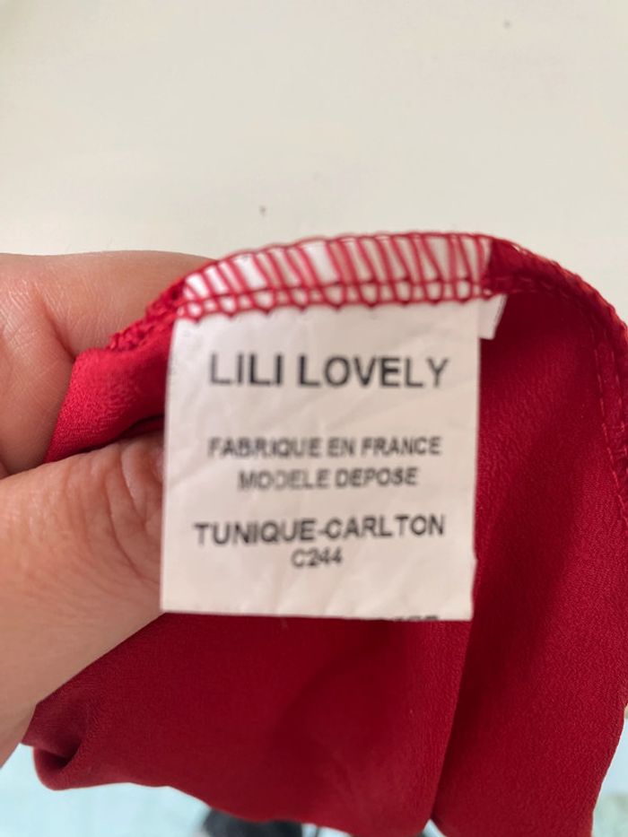 Tunique rouge vintage love taille 2 - photo numéro 6