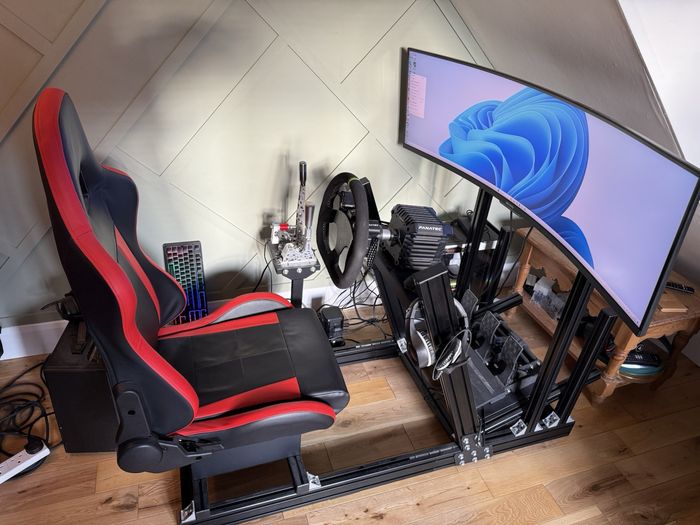 Simulateur de course GT Omega Elite, compatible Fanatec GT DD PRO 8NM, PS5/Xbox/PC