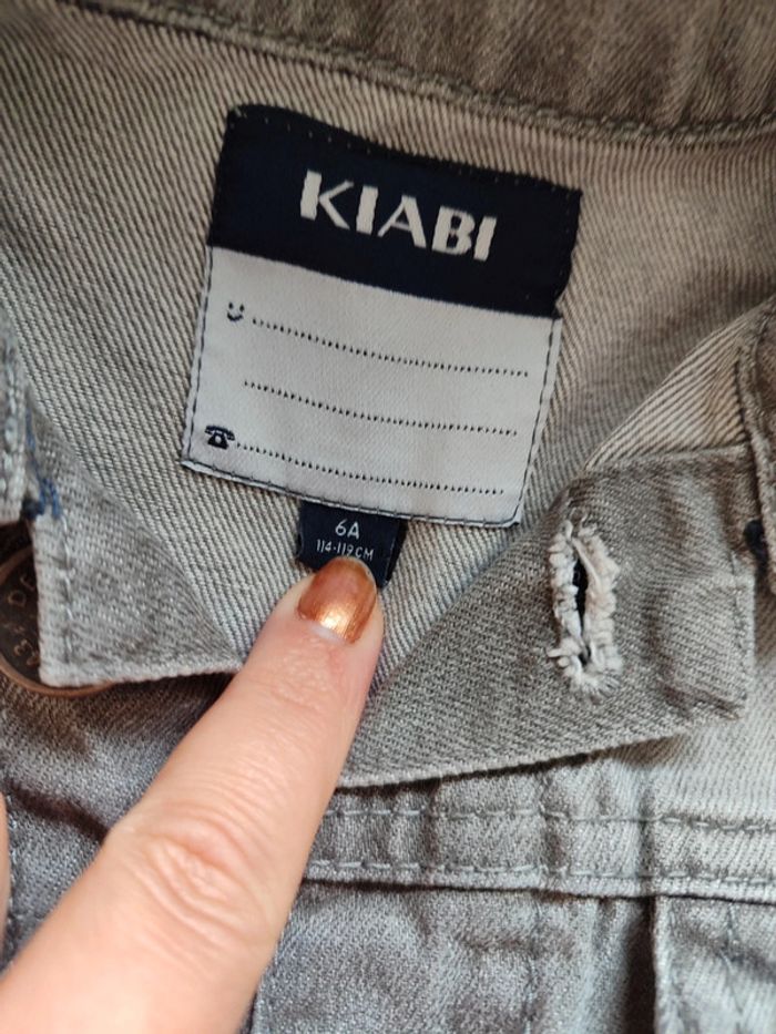 veste jean grise 6 ans - photo numéro 4