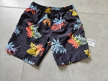 Short de bain noir garçon 10/11 ans