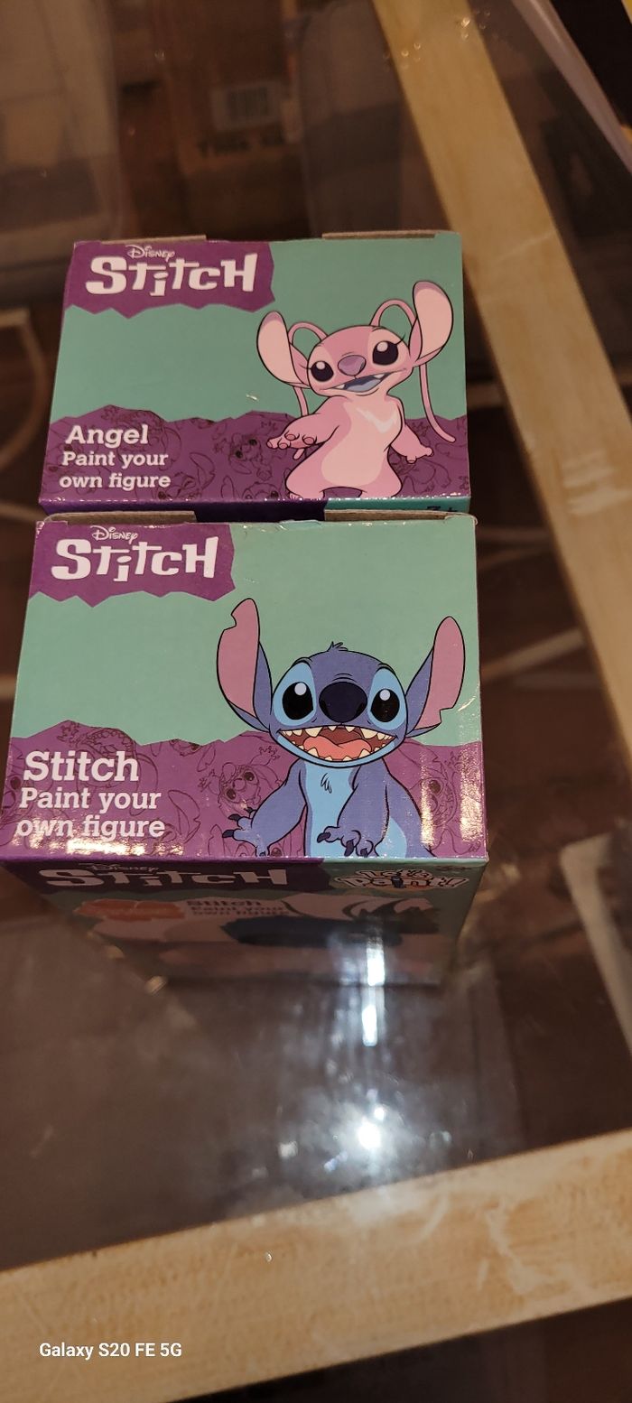 Figurines en plâtre à peindre Stich Angel Disney - photo numéro 7