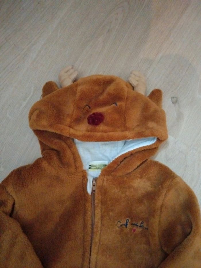 Combinaison rennes marron 6 mois - photo numéro 2