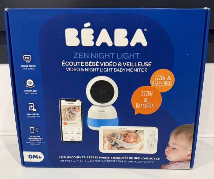 BEABA Babyphone écoute-bébé Vidéo Zen Premium night blue.