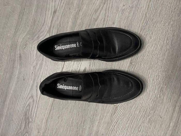 Mocassins noirs en cuir Sinéquanone - pointure 39
