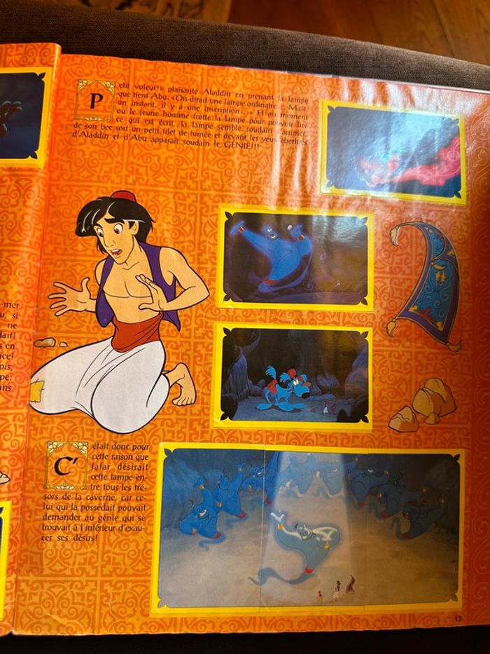 album Panini complet Walt Disney Aladdin Jasmine princesse autocollants ancien stickers - photo numéro 8