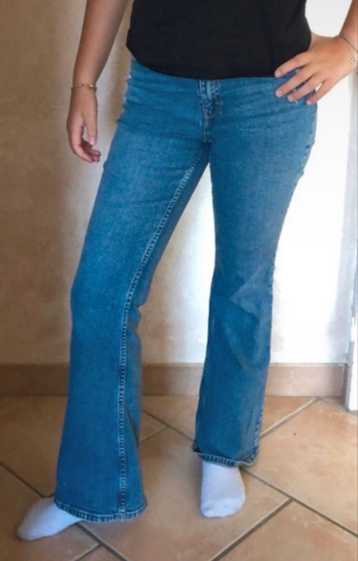 Jean flare bleu - photo numéro 2