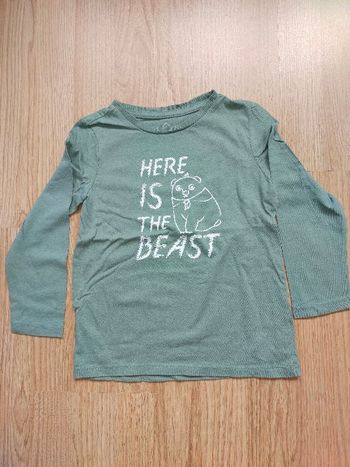 Sweat léger vert Ourson Tex