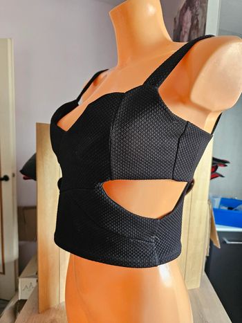 Crop top noir, jennyfer, taille M / 38