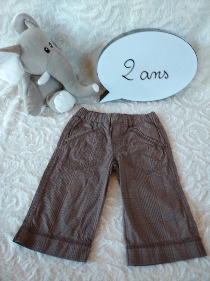 Pantalon Pantacourt Garçon 24 mois Vertbaudet 100% coton